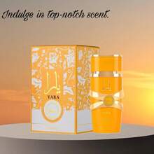 Lattafa Yara - Vanilla, Gourmand, Fruity, Floral - Eau De Parfum Long-Lasting Fragrance For Women, 3.40 Ounce / 100 Ml - yellow - 查看 13