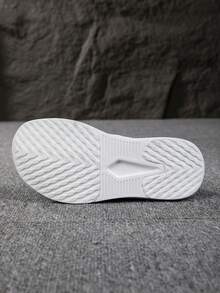 Giày nữ mũi rộng, Giày thể thao nữ mũi rộng kiểu dáng thường ngày, Giày thể thao nữ, Giày thể thao đế dày buộc dây phía trước kiểu tối giản - trắng - Xem 8