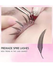 Hand Disabled Party Counterattacks! 240 Clusters Of Fairy Tale Fan-Shaped Eyelashes, Designed With C-Roll Pointed Wings, Thick And Soft Without Any Technique - View 3