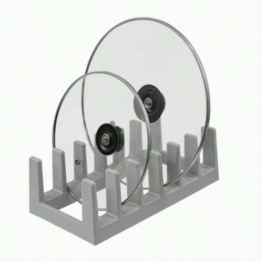 1个厨房锅盖收纳架，1个碗碟晾干架，1个创意桌面书架，1个碗盖分隔架