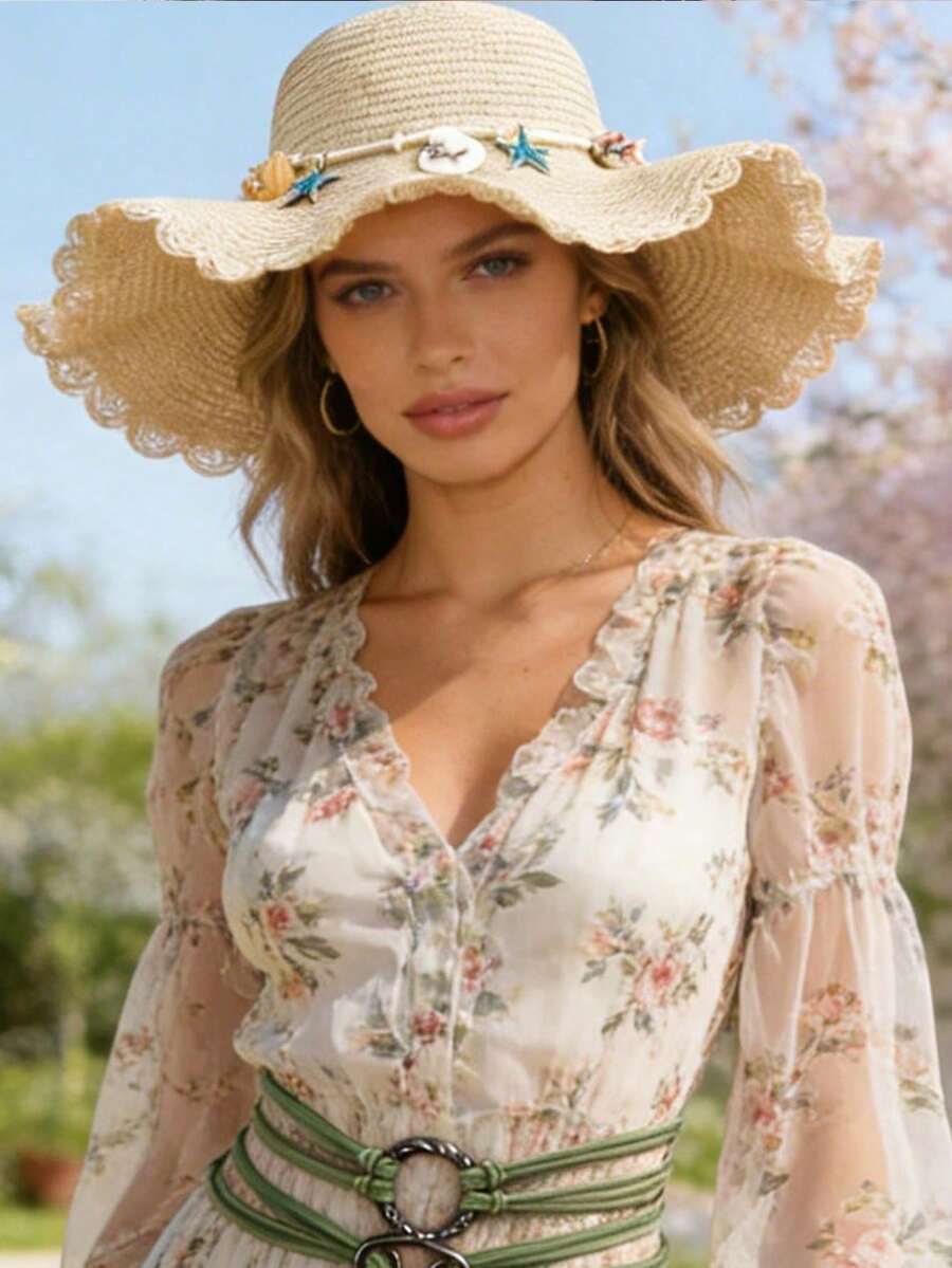 Women Straw Hat - A - View 1