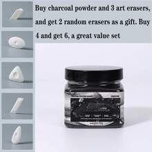 1包素描炭粉，可溶性炭粉，美术学生素描炭粉，水溶性干湿两用炭粉，盒装水溶性石墨炭粉，轻便多功能美术用品，专为美术学生和素描考试设计 - 彩色 - 查看 10