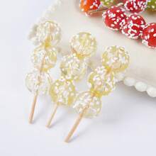 1个最新款迷你逼真蜜饯山楂仿真模型，创意仿真食品零食 - 完美礼物，生日礼物，理想礼物，惊喜礼物，节日礼物，季节性礼物，万圣节礼物，圣诞节礼物，游戏爱好者优雅礼物，复活节礼物 - 彩色 - 查看 5