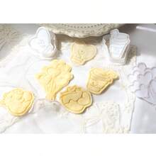 1 套可爱水豚和心形饼干模具，情人节烘焙模具 - 塑料模具，用于制作可爱的粉色糖果，适合情人节、婚礼和礼物！ - 查看 3