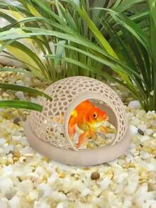 Floating Fish House For Aquarium, Small Fish Feeding Ring, Suitable Habitat And Hiding Place For Bettas, Fancy Guppies And Goldfish, Applicable For Aquarium/Pond Ecosystem, Aquarium Hidden Feeding Decor Accessory - Happy Aquarium - View 11