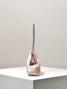 （随机图案）迷你钱包、亮片包、印花包、刺绣包、新奇包、晚宴包、派对服装、舞会包、舞会配饰、婚礼用品、优雅女士钱包、女士礼物 - 彩色 - 查看 5