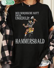 Viking Nordic God Of Impatience Hammersbald Fighter - 黑色 - 查看 1