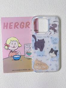 1 chiếc ốp lưng điện thoại hình mèo xanh lấp lánh dễ thương và thanh lịch, phù hợp với 17, 17 Pro Max, 16 Pro Max, 15 Pro, 14, 13/12/11. Món quà tuyệt vời cho Ngày Valentine, Sinh nhật, Ngày của Mẹ dành tặng gia đình, bạn bè, chị em gái, bạn gái. - Màu xanh nhạt - Xem 2