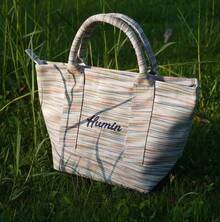 Women Top Handle Bags - Multicolored Stripes - View 5