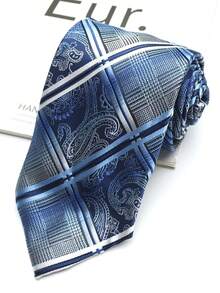 1条佩斯利花纹手工男女通用领带，适合休闲、街头、日常、派对等场合穿着。 - 彩色 - 查看 3