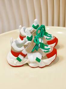 3pcs Toddler Boys/Girls Breathable Sports Shoes, Children Mesh Sneakers, Infant/Toddler Casual Shoes, 1-12 Years Old, Spring/Autumn - Hot Pink - View 5