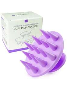Bàn chải gội đầu, máy mát-xa da đầu Siliscrub, bàn chải mát-xa da đầu, bàn chải gội đầu, dụng cụ chà đầu, bàn chải chăm sóc da đầu. - Nhiều màu - Xem 5