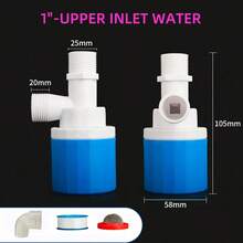 Automatic Water Level Control Float Valve, Self-Closing Micro Float Valve, Automatic Water Level Controller Without Electricity, Suitable For Water Tanks And Water Towers - Blue - View 10