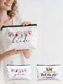 Bộ 3 túi đựng đồ trang điểm cho cô dâu và chú rể - Món quà cưới và lễ đính hôn hoàn hảo dành cho các bà mẹ và mẹ chồng. - Ngày của Mẹ - Xem 11