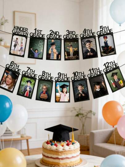 Mezuniyet Fotoğraf Afişi, Parti Dekorasyonu İçin, Anaokulundan 12. Sınıfa Kadar Resim Afişi, Ortaokul, Lise, Üniversite Mezuniyet Partisi Malzemeleri Dahil