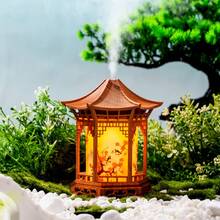 Chinese Style Gazebo Humidifier, Unique Creative Decor With Fine Mist To Improve Air Quality, Suitable For Bedroom And Living Room - Multicolor - View 6