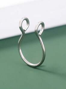 假鼻中隔环，无需穿孔即可佩戴的假鼻中隔环，不锈钢材质，男女通用 - Fake Septum Ring - 查看 8