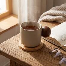 1 Set Japanese Thick Ceramic Coffee Cups, Handmade Ceramic Espresso Cups, Retro Pottery Tea Cups, Office & Daily Use Mugs, Gift - Multicolor - View 11