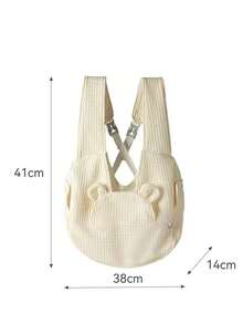 1 ba lô đựng thú cưng có thể điều chỉnh, phù hợp cho chó nhỏ đến trung bình, ba lô đeo phía trước cho chó/mèo với dây đeo vai có đệm, lý tưởng cho việc đi bộ đường dài, du lịch cho chó và mèo nhỏ. - Nhiều màu - Xem 3