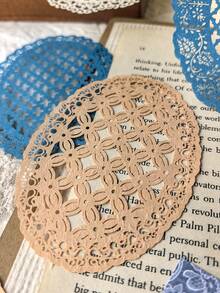 10pcs/Pack Hollow Embossed Handmade Decorative Paper, DIY Collage Scrapbooking Supplies - BQ1008 - View 3