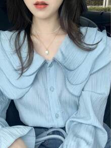 Women Blouses & Shirts - Blue - View 1
