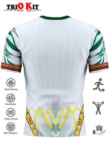 2026 Mali Fußball-Weltmeisterschaft Trikot und Hemd, Adler-Team Herren und Jugend Sport Tops und Outdoor Sportbekleidung, bequemes V-Ausschnitt T-Shirt und professionelle Sportbekleidung, Lässig Kleidung, mit passendem afrikanischem Adler-Muster für Mali Fußballspiele, Training und Fitness, geeignet für Herren und Damen, eine ideale Geschenkwahl. - Weiss - Übersicht 2
