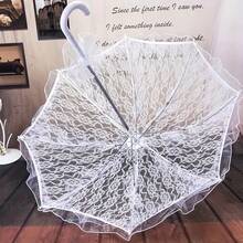 2pcs Set, White Lace Parasol And Lace Hand Fan, Tea Party Decor, Christening Birthday Party Supplies, Vintage Wedding Accessories, Bridesmaid Photo Props, 18th Century Costume Accessories - A - View 9