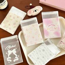 50个装自粘礼品袋，礼品包装用品，带自粘功能的礼品包装袋，小型卡纸OPP包装袋，简约透明自封包装袋，适用于礼品、珠宝包装、婚礼、派对、旅行、毕业典礼、生日、周年纪念、烘焙食品、圣诞节等场合。 - 多款 - 查看 5