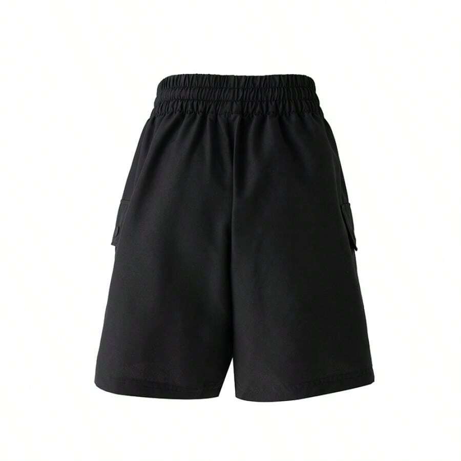 Adidas 女士轻便舒适户外短裤,ESS C 短裤,日常运动休闲短裤 JD1514 - 黑色 - 查看 1