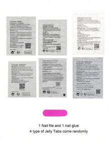 提升您的整体造型，24片装中杏仁形全覆盖哑光猫眼假指甲，花卉灵感设计：粉色和紫色指甲，简约、浪漫、时尚的美甲贴片 - 西瓜粉 - 查看 8