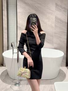 月光之夜包，夏季多色条纹斜挎包，时尚复古链条手拿包，迷你方盒包，适合派对女孩、新娘、大学生、年轻职业人士，百搭派对、舞会、婚礼等场合，完美搭配派对配饰，图案随机发送 - 綠色 - 查看 10