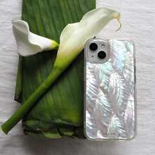 Funda para iPhone de Nácar Blanco: Cubierta de Teléfono Hecha a Mano - Multicolor - Ver 6