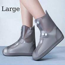 防水鞋套，可水洗防滑加厚耐用鞋套，带纽扣，雪地靴套，男女通用 - 雨鞋套 - 查看 13