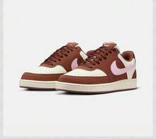 Nike 女士 Court Vision Lo Pnbk 休闲运动鞋 - 白棕色 - 查看 3