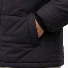 Men's Thermal Waterproof Lined Jacket With Hood, Winter Coat For Cold Weather - màu đen - Xem 4
