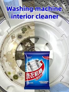 1/2/5/10pcs Set Heavy Duty Washing Machine Cleaner, Deep Descaling, Thorough Stain Removal, Suitable For All Types Of Washing Machines Including Wall-Mounted, Pulse, Drum, And Traditional Washing Machines - Powdery - View 3