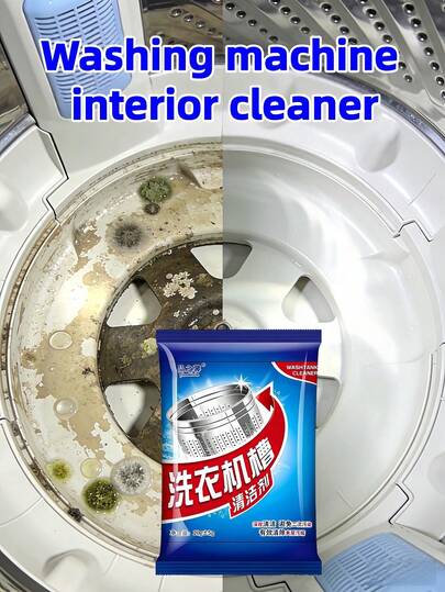 1/2/5/10件套强力洗衣机清洁剂，深度除垢，彻底去除污渍，适用于所有类型的洗衣机，包括壁挂式、脉冲式、滚筒式和传统洗衣机。