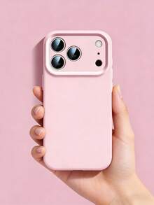 高品质液态硅胶手机壳，兼容 17 Pro Max、17 Pro、17 Air、17、16、15、14、13、12、11 Pro Max Plus，触感柔软，防震保护套 - 莫蘭迪粉 - 查看 1