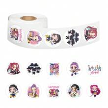 Hasbro Bộ 500 nhãn dán cuộn hình cô gái phù thủy K-Pop hoạt hình dùng cho sổ kế hoạch, sổ tay tự làm và nhãn niêm phong văn phòng phẩm. - Nhiều màu - Xem 1
