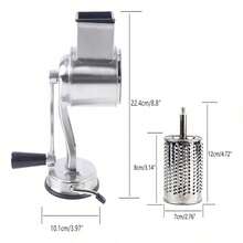Cheese Grater With Suction Base And 5 Drums - Default - View 3