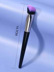 Large Triangle Soft Bristle Makeup Brushes Set - Blush, Foundation, Concealer, Detail, Highlighter, Contour, Dark Circle Concealer, Portable Face Makeup Tools - Multicolor - View 4