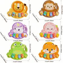Cute Animal Shaped Baby Piano Toy, Colorful Keys And Animal Patterns - Interactive Music Learning Toy For 1-5 Years Old Toddlers, Promotes Motor Skills And Cognitive Development Sensory Toy, Fun Design, Reliable Quality. Does Not Include AAA Batteries - Multicolor - View 5