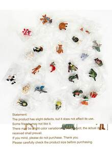 24pcs Italian Brainrot Action Figure Set, Includes Tralalero Tralala, Tung Tung Tung Sahur, Brainrot Shark Expression, Monkey And Other Themed Animal Figurines, Gift - Multicolor - View 11