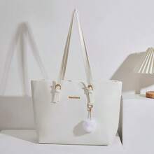 Large Tote Bag, Diaper Bag, Summer Bag For Women, Shoulder Bag - White - View 1