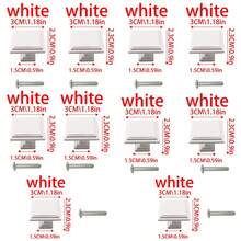 10pcs Simple Drawer Pulls. Suitable For Cabinets, Dressers, Shoe Racks, Wardrobes, Children's Rooms. High-Grade Zinc Alloy Material, Surface Mounted Single Hole Handles, Screws Included. - Multicolor - View 13