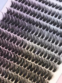 14 Rows, 280 Clusters DIY Eyelash Extension Kit, Cluster Lashes With Dedicated Tools For Natural & Voluminous Look, Easy Home Application (Salon-Like Lash Effect) - View 5