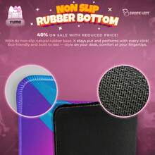 Neon Aesthetic Gaming Mouse Pad, Vaporwave Desk Mat, Cyberpunk Art Mousepad, Cool Gamer Gift For Desk Setup - Đen - Xem 5