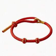 Handmade Feng Shui Wealth Lucky Horse Year Red String Bracelet, Symbolizing Prosperity, Auspicious Vintage Wealth Bracelet, Suitable For Daily Wear Or As A Gift For Loved Ones, Colorfast, Perfect Gift For Family And Friends - 1pc (Style B) - View 6