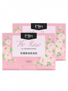 Rose Scented Oil Blotting Paper 100 Sheets - Pink - View 9