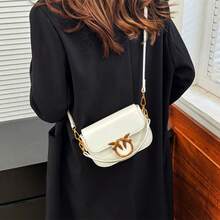 Versatile One-Shoulder Crossbody Bag Small Square Bag - trắng - Xem 7